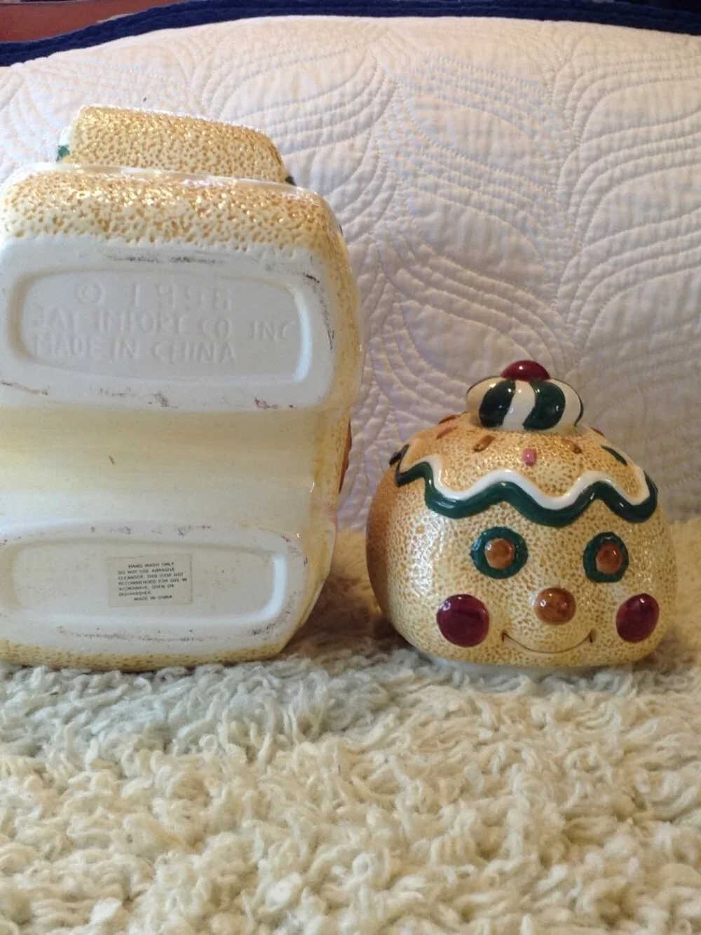 VTG '90's Jay Import Gingerbread Man Traditional Christmas Cabincore Grannycore